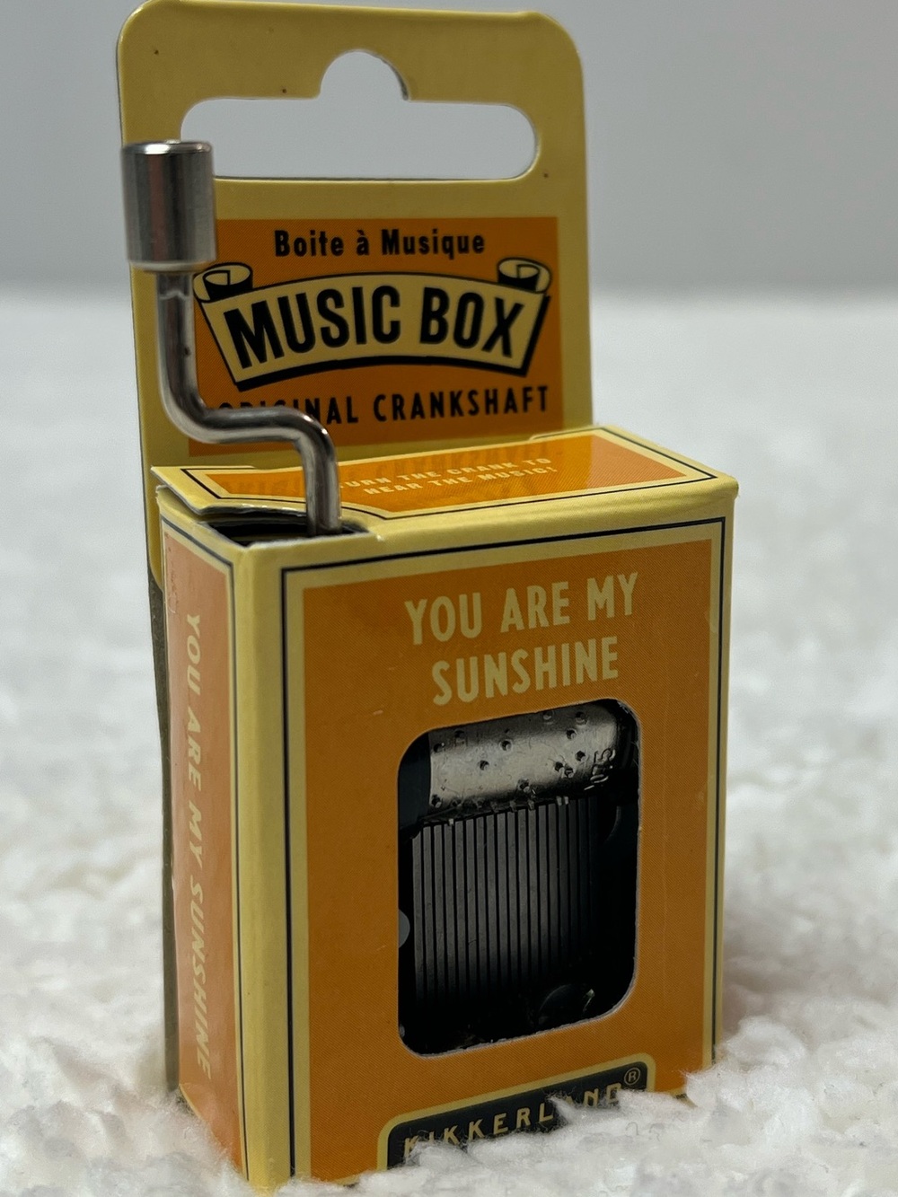 Kikkerland "You Are My Sunshine" Crank Music Box